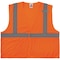Ergodyne 8210HL Mesh Hi-Vis Safety Vest, Mesh Fabric, Polyester Mesh, Orange, Size XS 8210HL - alternate 1